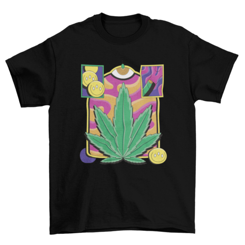 Trippy weed t-shirt